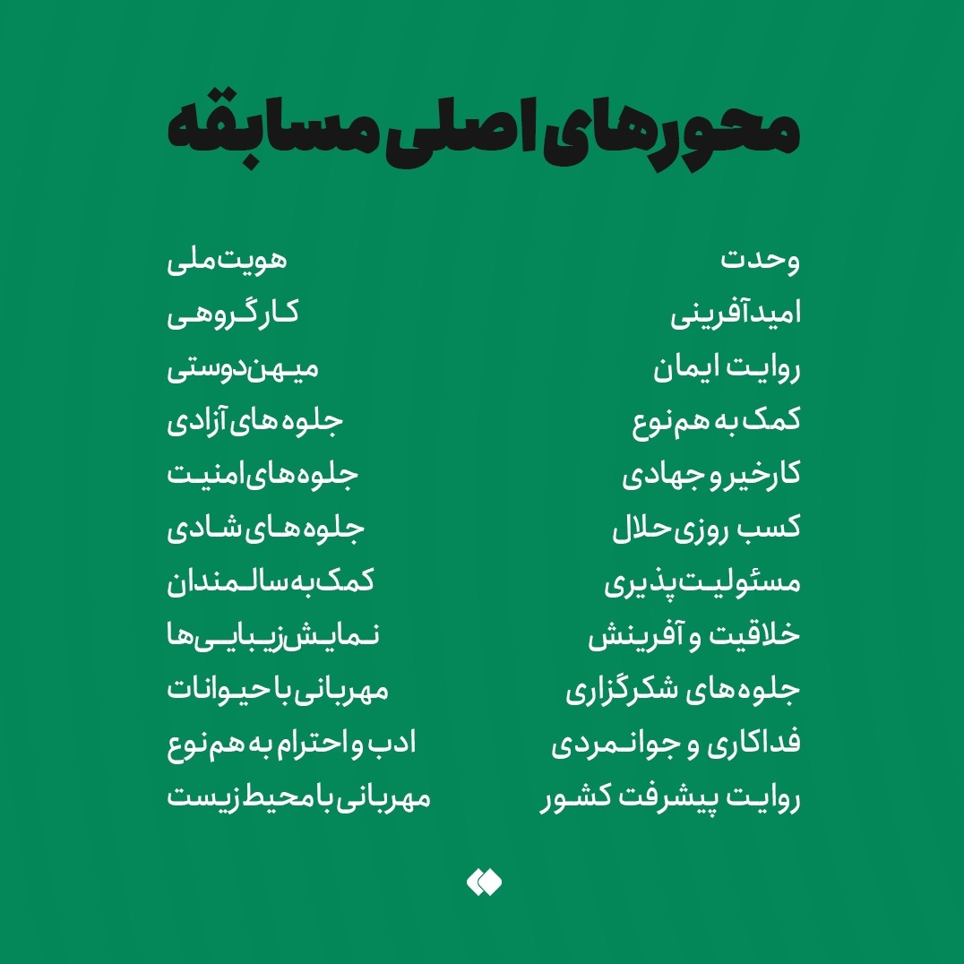 محورهای جشنواره خبر خوب