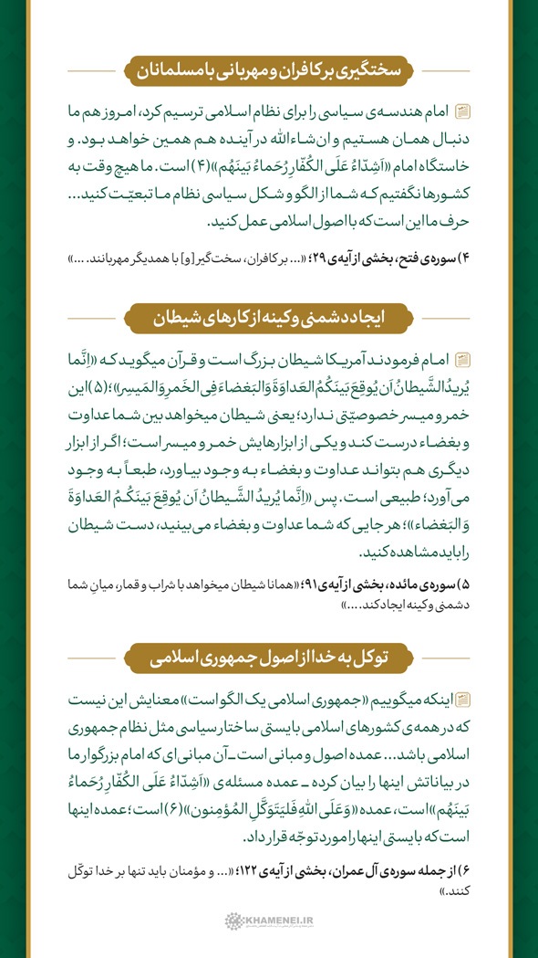 اصول قرآنیِ مرزبندی اسلام و استکبار