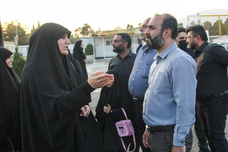 بازدید افسانه خواست خدایی از اقامتگاه‌های زیباشهر و جنت شیراز، زائران اربعین