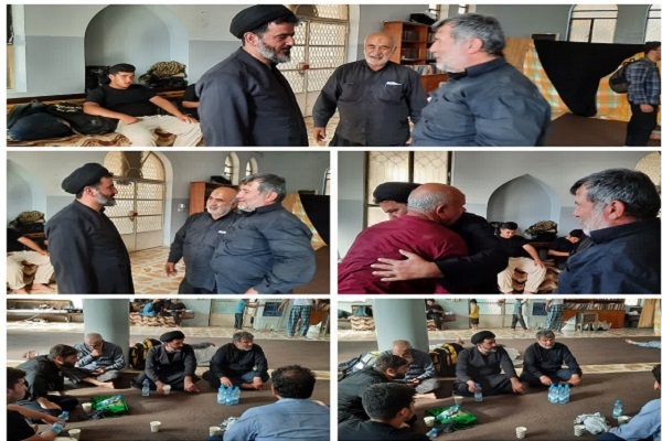 بازدید امام جمعه بندرگزاز مواکب مستقر در کاظمین