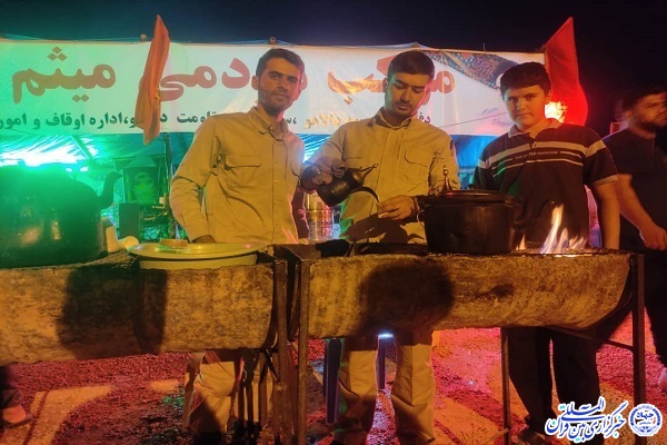 خدمت‌رسانی موکب میثم تمار به ۲ هزار زائر اربعین
