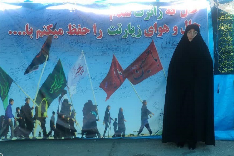بازدید مدیرکل امور بانوان استان همدان از موکب اربعین