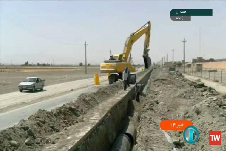 مراحل اجرای انتقال آب به همدان