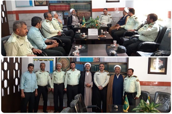 دیدار امام جمعه آزادشهر با نیروهای خدوم انتظامی شهرستان آزادشهر