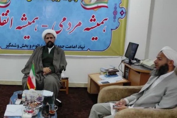 دیدار امام جمعه انبارالوم با مدیر دارالقرآن نبی اکرم ص انبارالوم