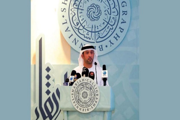 عرضه آثار قرآنی در نمایشگاه دوسالانه خوشنویسی شارجه