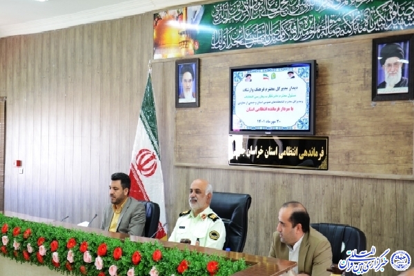 دیدار مدیرکل فرهنگ و ارشاد اسلامی خراسان‌جنوبی با فرمانده انتظامی استان