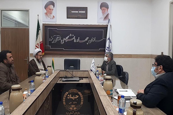 نشست رئیس جهاددانشگاهی یزد با مدیرکل اوقاف