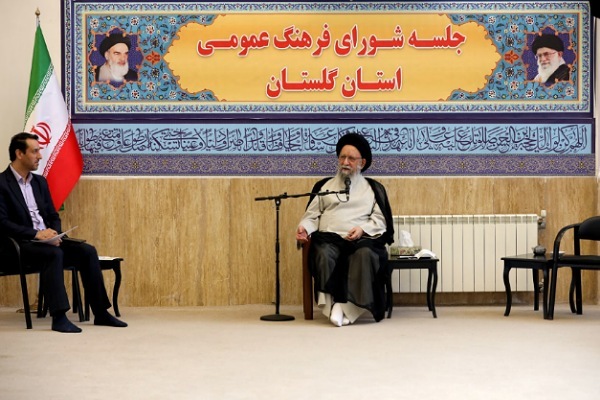 آیت الله نورمفیدی نماینده ولی فقیه در گلستان در جلسه شورای فرهنگ عمومی