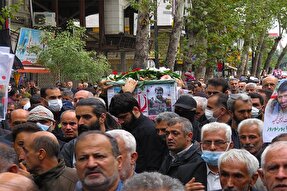 عکس | تشییع پیکر شهید مدافع امنیت «حمید پورنوروز» در لاهیجان