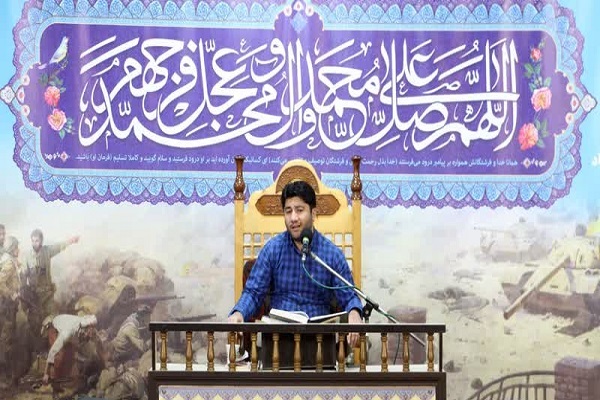 کرسی تلاوت ضیافت نور فرامرزی قاری استانی قران