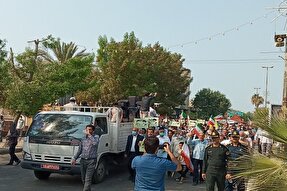 راهپیمایی نمازگزاران بوشهری در محکومیت حادثه تروریستی شاهچراغ(ع) برگزار شد + عکس