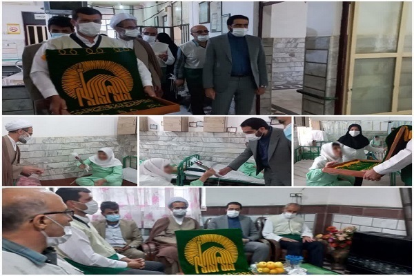 دیدار امام جمعه ازادشهر با معلوین مرکز توانبخشی حضرت زینب ازادشهر