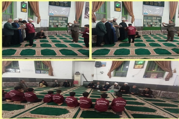 تجلیل اتز نوجوانان قرآنی با حضور امام جمعه بخش بهاران در مسجد امام حسن سرخنکلاته برگزار شد