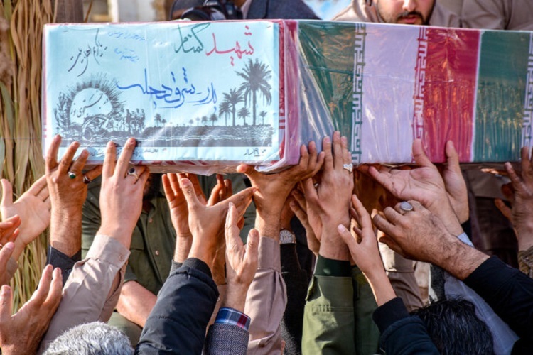 تشییع شهید گمنام تشییع ۶ شهید گمنام در سمنان