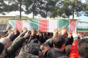 آئین استقبال از پیکر مطهر ۲ شهید گمنام در گلستان برگزار شد