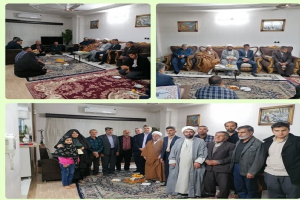 دیدار با جانباز دفاع مقدس و تجلیل از همسرجانباز با حضور امام جمعه بخش بهاران