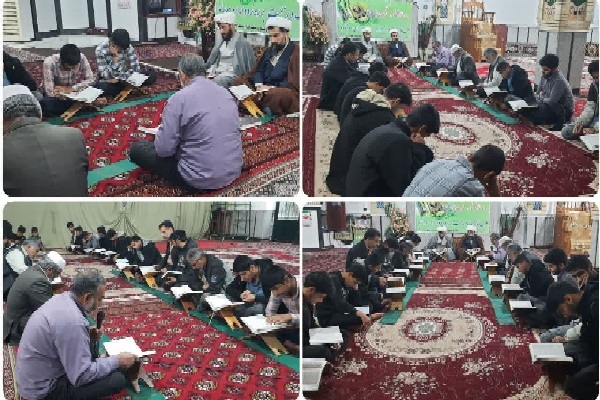 حجت الاسلام دماوندی امام جمعه انبارالوم در جز خوانی قران