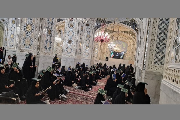 مراسم شب اول قدر اردو زبانان رواق غدیر حرم مطهر رضوی برگزار شد