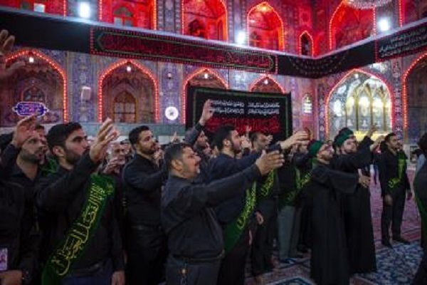 مراسم شب شهادت امام علی (ع) در کربلا