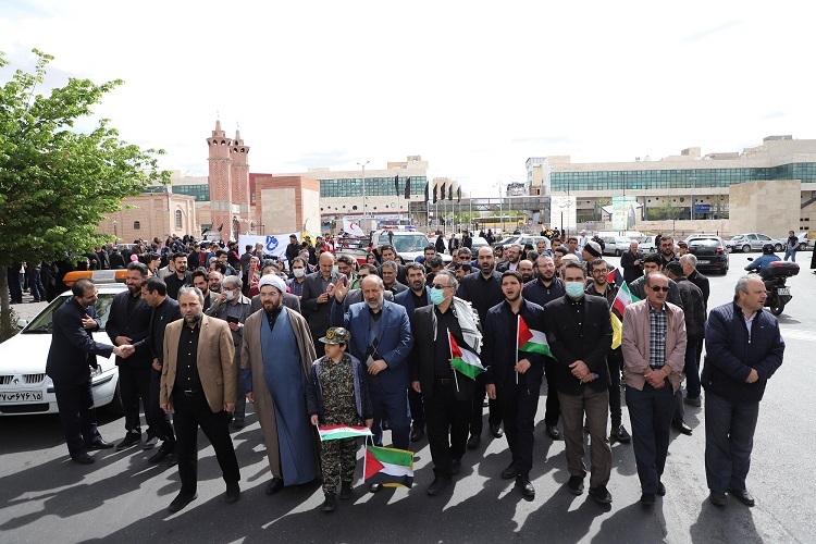 جهادگران دانشگاهی آذربایجان شرقی، راهپیمایی روز قدس
