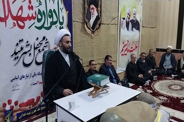 حجت‌الاسلام حسین قربانیان، مسئول دفتر نمایندگی ولی‌فقیه در ناحیه مقاومت بسیج سپاه میاندوآب،