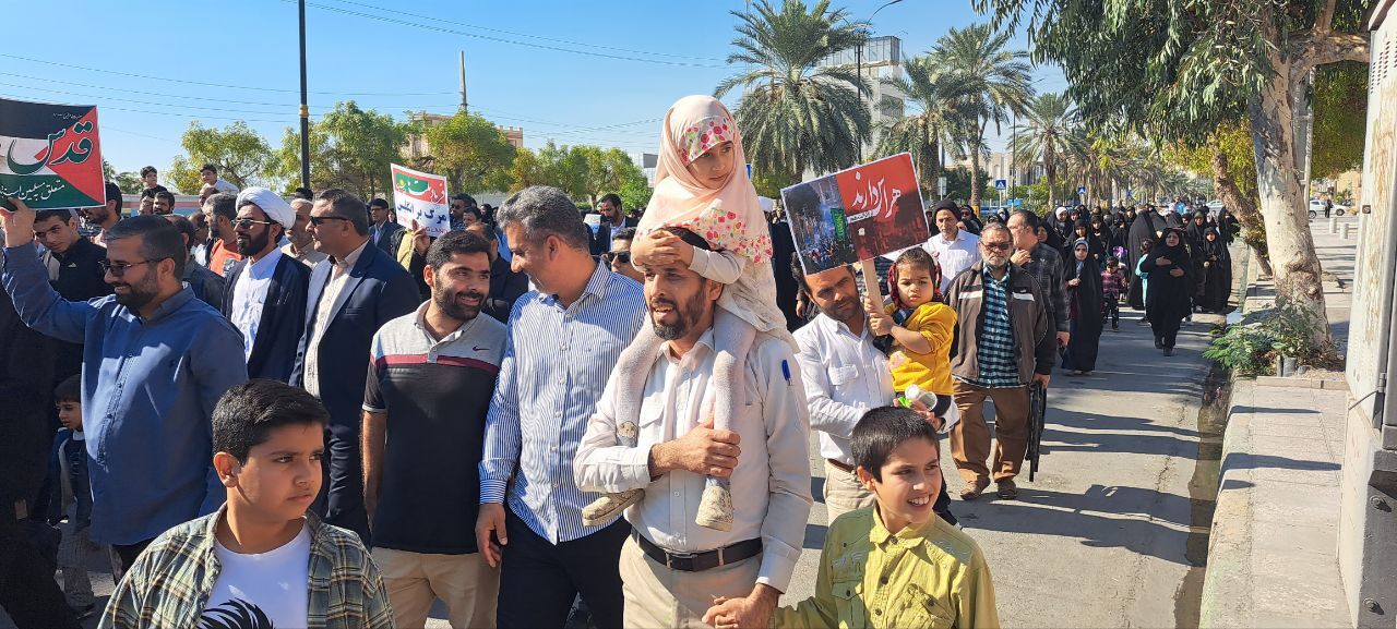 راهپیمایی بوشهری‌ها در محکومیت جنایت تروریستی کرمان