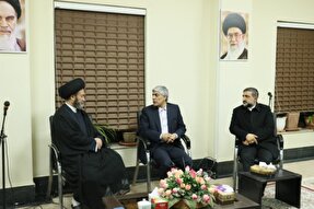 عکس | دیدار وزیر ورزش و جوانان با آیت‌الله سیدحسن عاملی