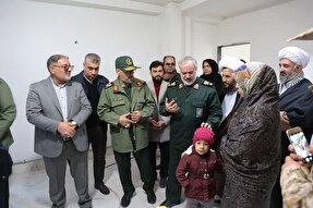 جانشین فرمانده کل سپاه از مناطق زلزله‌زده خوی بازدید کرد
