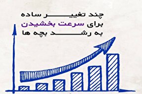 اینفوگرافیک | چند تغییر ساده برای سرعت بخشیدن به رشد کودکان