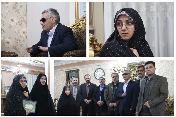 تجلیل از همسر جانباز مهدی خانی در لرستان