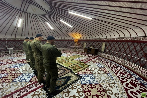 افتتاح نمازخانه ویژه نظامیان مسلمان ارتش روس در سوریه + فیلم