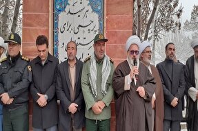 آیین عطرافشانی مزار شهدا در میاندوآب برگزار شد