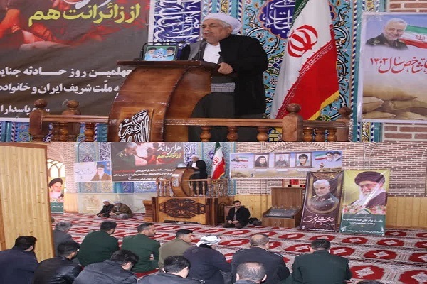 بزرگداشت چهلم شهدای حادثه تروریستی کرمان در سردشت