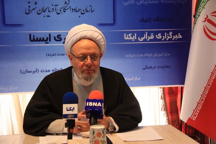 حجت الاسلام اسکندری، رئیس شورای هماهنگی تبلیغات آذربایجان شرقی