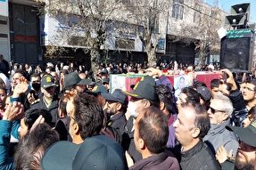 حال و هوای کربلایی ملایر با تشییع پیکر مطهر شهید خداداد