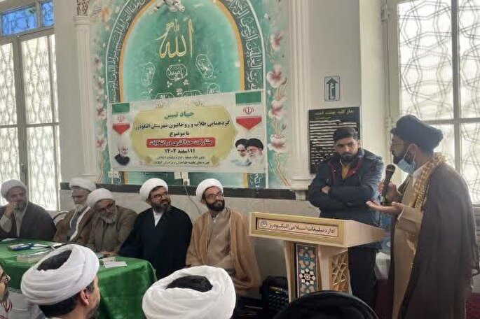 عکس | گردهمایی طلاب و روحانیون شهرستان الیگودرز