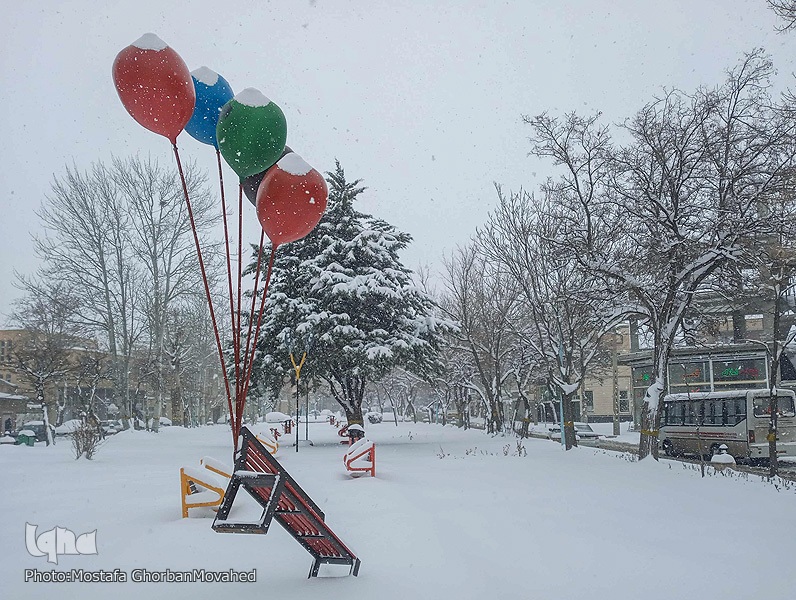 تشدید بارش برف در شهرستان اهر