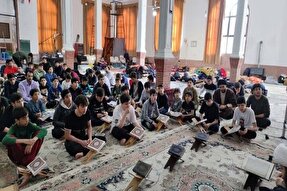 برگزاری آئین اعتکاف دانش‌آموزی با حضور ۵۰۰ نفر نوجوان اردبیلی