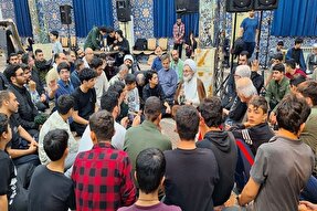 عکس | حضور امام جمعه رشت در جمع معتکفان