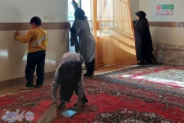 عطر افشانی فضای مساجد در کرمانشاه