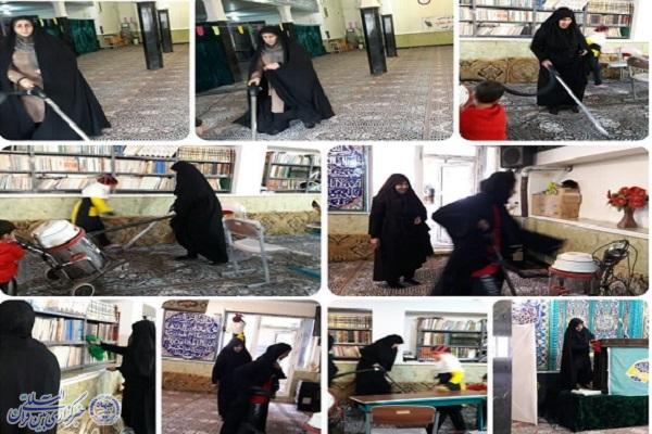 عطر افشانی فضای مساجد در کرمانشاه