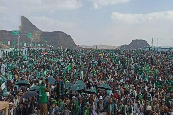 راهپیمایی عظیم یمنی‌ها در صعده برای حمایت از غزه
