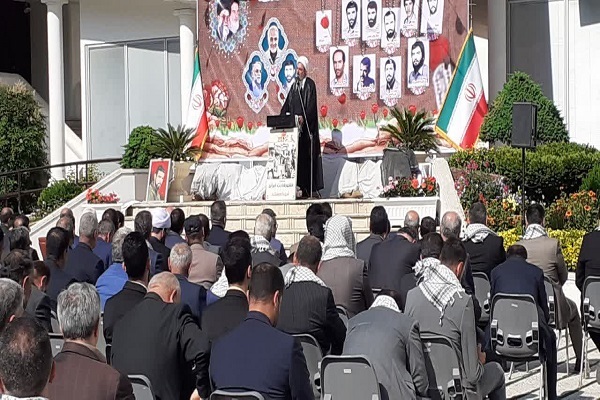 اولین سالگرد خاکسپاری شهید خوشنام و 9 شهید استانداری مازندران،