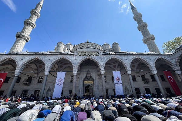 افتتاح مسجد تاریخی استانبول با حضور رئیس‌جمهور ترکیه