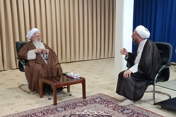 آیت‌الله جوادی آملی و حجت‌الاسلام مظفری