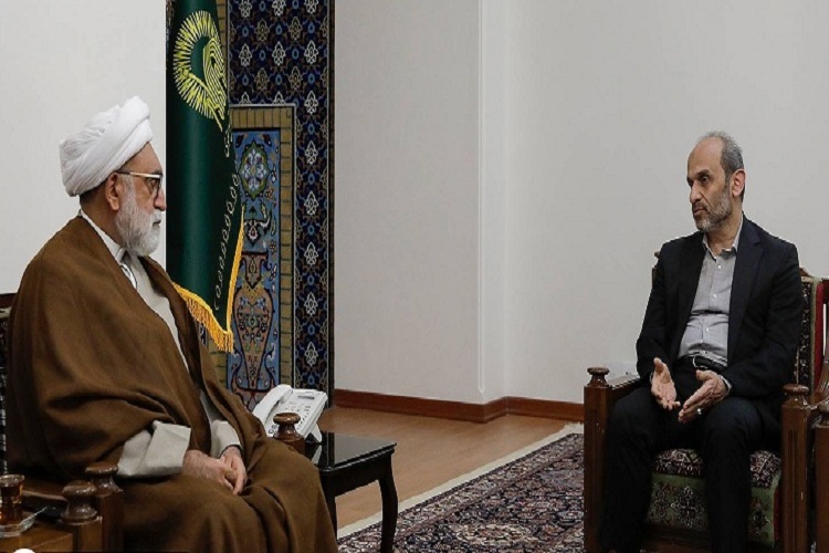 حجت‌الاسلام والمسلمین احمد مروی، تولیت آستان قدس رضوی در دیدار با رئیس سازمان صداوسیما