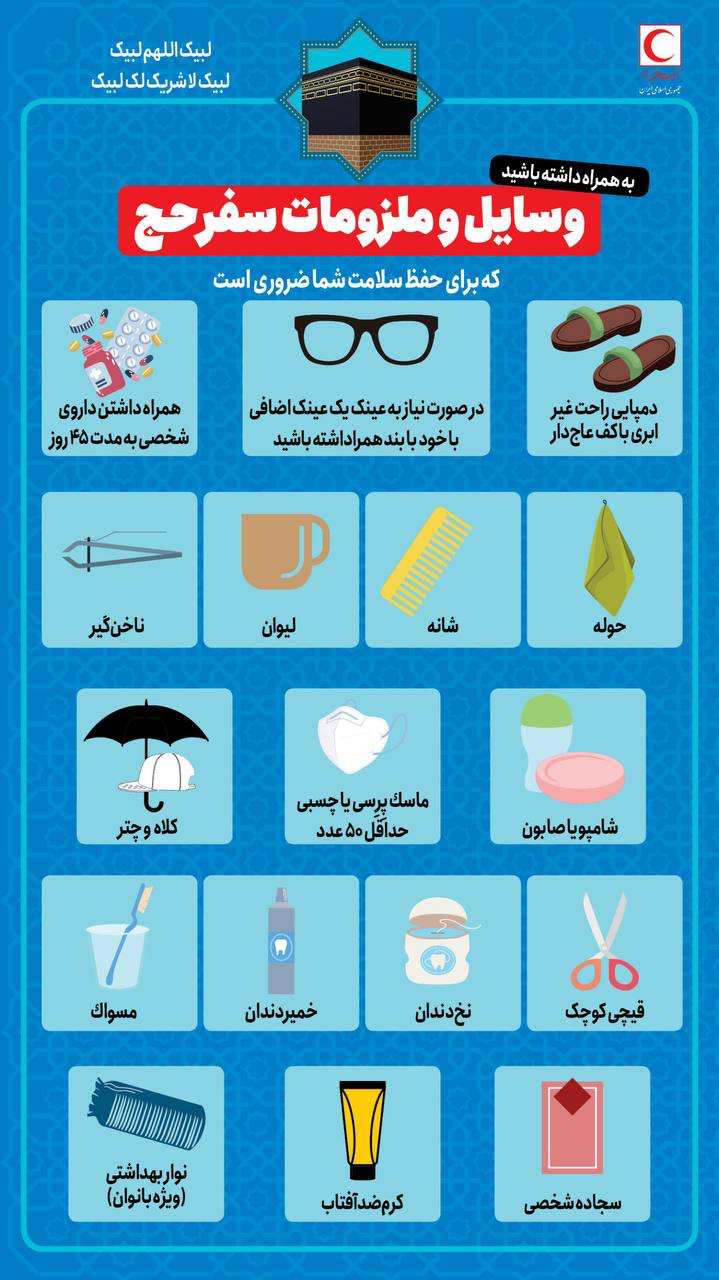 مهم‌ترین توصیه‌های بهداشتی در سفر حج