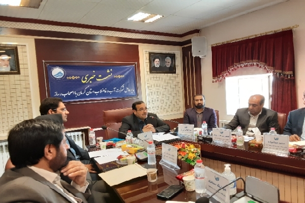 نشست خبری علیرضا عبدیان مدیرعامل شرکت آبفای استان کرمان