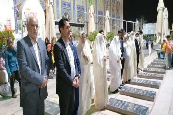 مراسم ازدواج ۱۰ زوج تحت حمایت کمیته امداد کرمان